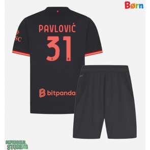AC Milan Strahinja Pavlovic #31 Replika Babytøj Tredje sæt Børn 2026-27 Kortærmet (+ Korte bukser)